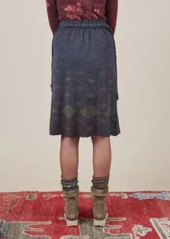 ButapanaKnit Argyle Skirt - Gray -AGOLDE Shop Knit Argyle Skirt 20190115201704 1