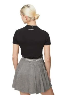 VetementsLogo School Girl Skirt - Grey Check -AGOLDE Shop LOGO SCHOOL GIRL SKIRT GREY CHECK 20230314020740 2