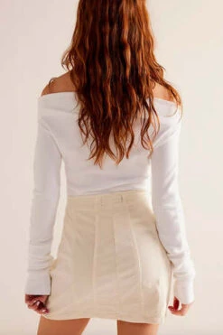 Free PeopleLayla Cord Mini Skirt - Cheesecake -AGOLDE Shop Layla Cord Mini Skirt 20231029035730