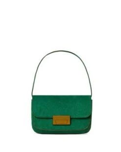 Loeffler RandallStefania Leather Baguette - Fern