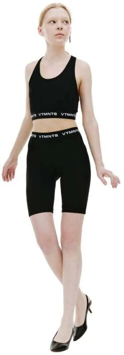 VTMNTSLogo Cycling Shorts - Black