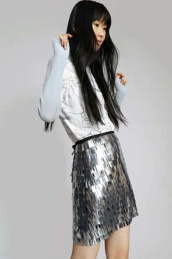 MuntheLoraine Skirt - Silver -AGOLDE Shop Loraine Skirt 20230713225611 2