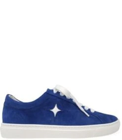 Madison Beverly HillsMADISON MAISON BLUE SUEDE SIRIUS STAR WOMENS SNEAKER - Blue