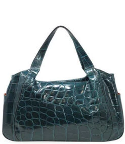 Madison Beverly HillsLara Moc Croc Bag - Seagreen