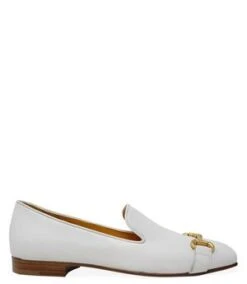 Madison Beverly HillsMADISON MAISON SQUARE TOE LOAFER - WHT/GLD