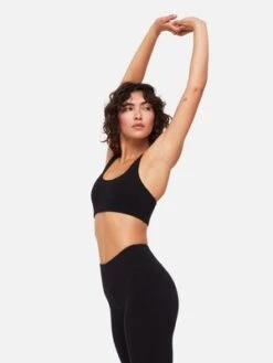 MATE The Labelthe Label Organic Stretch Sports Bra - Black -AGOLDE Shop MATE the Label Organic Stretch Sports Bra in Black 20230219030551 1