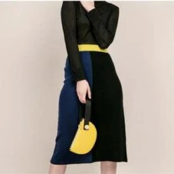 Matter Matters GalleryColour Block Knit Skirt - Navy/Black -AGOLDE Shop MATTER MATTERS Colour Block Knit Skirt Navy Black 20220906132756