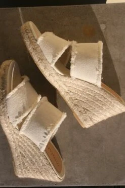 Mint&RoseEmma Canvas Espadrille - White