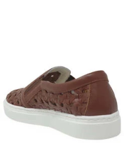 Madison Beverly HillsTan Leather Woven Sneaker -AGOLDE Shop Madison Maison Tan Leather Woven Sneaker 20230228015713 2