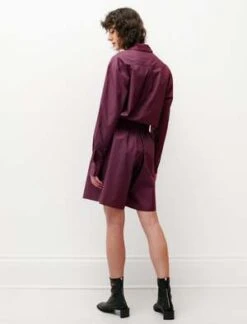 Studio NicholsonMai Cotton Shorts - Oxblood -AGOLDE Shop Mai Cotton Shorts Oxblood 20220604003352 3
