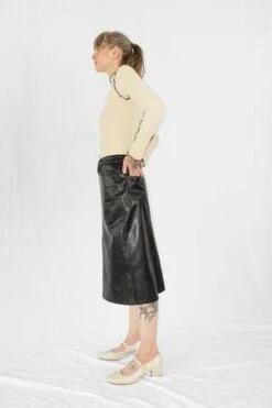No.6Margot Skirt - Black 9 No.6Margot Skirt - Black -AGOLDE Shop Margot Skirt in Black 20230820002655 1