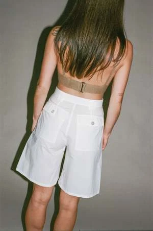 Maryam Nassir ZadehLulu Shorts - Hielo 4 Maryam Nassir ZadehLulu Shorts - Hielo - Image 2