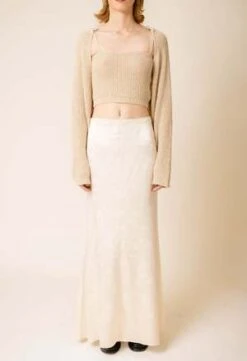 NKCMazzy Maxi Skirt - White -AGOLDE Shop Mazzy Maxi Skirt In White 20231101104046 1