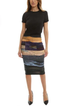 Alexander McQueenColor Block Skirt - Grey/Blue -AGOLDE Shop McQ Alexander McQueen Color Block Skirt 20220811104525 1