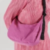 BAGGUMedium Nylon Crescent Bag - Extra Pink -AGOLDE Shop Medium Nylon Crescent Bag Extra Pink 20230913202734