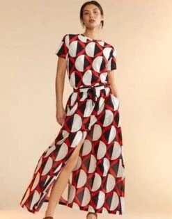 CYNTHIA ROWLEYMosaic Skirt - Geo Black/Red -AGOLDE Shop Mosaic Skirt 20230729225326
