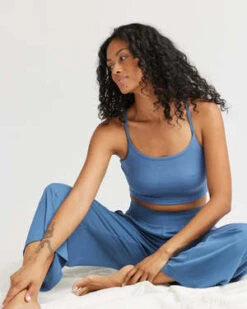 Richer PoorerNIGHT KNIT BRA TOP - BLUE HORIZON -AGOLDE Shop NIGHT KNIT BRA TOP BLUE HORIZON 20221028003246 1