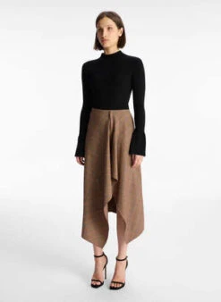 A.L.C.Navy Midi Skirt - Sable 10 A.L.C.Navy Midi Skirt - Sable -AGOLDE Shop Navy Midi Skirt in Sable 20230905171122 2