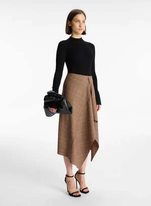 A.L.C.Navy Midi Skirt - Sable 6 A.L.C.Navy Midi Skirt - Sable - Image 4
