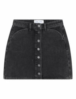SAMSØE SAMSØE Samsøe & SamsøeSamsoe Norma Denim Mini Skirt - Black -AGOLDE Shop Norma Denim Mini Skirt 20221110064933 1