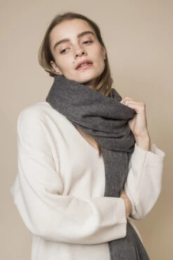 OPUSIONOversized Wool Scarf/Wrap -AGOLDE Shop OPUSION Oversized 100 Wool Scarf Wrap Black Camel Gray 20211207222132 3