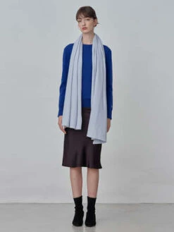 PureCashmere NYCOversized Scarf - Baby Blue -AGOLDE Shop Oversized Scarf Baby Blue 20230925213747