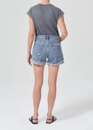 AGOLDEParker Long Denim Short With Cuff - Heatwave 7 AGOLDEParker Long Denim Short With Cuff - Heatwave - Image 5