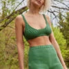 The Knotty OnesPieva Cotton Bralette - Fern Green 1 The Knotty OnesPieva Cotton Bralette - Fern Green -AGOLDE Shop Pieva Fern Green Cotton Bralette 20230412180327