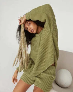 The Knotty OnesPilnatis Cotton Shorts - Olive -AGOLDE Shop Pilnatis Cotton Shorts Olive 20230227232654 2