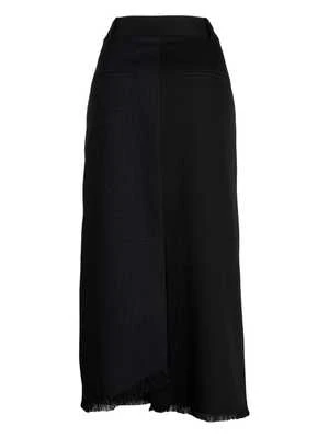 RohePinstripe Skirt - Navy 4 RohePinstripe Skirt - Navy - Image 2