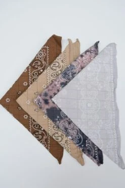 Dae Off Studio Quilted Bandana - Fog Grey -AGOLDE Shop Quilted Bandana in Fog Grey by Dae Off Studio 20210701212630