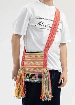 ATMUnisex ATM RAINBOW Handmade Crochet BAG - Multi 8 ATMUnisex ATM RAINBOW Handmade Crochet BAG - Multi - Image 6