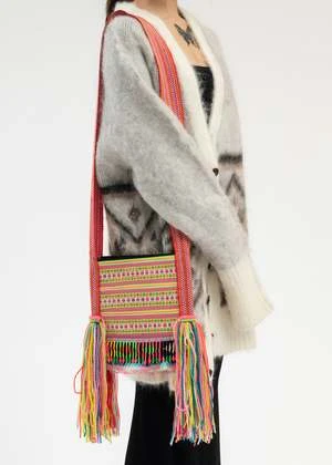 ATMUnisex ATM RAINBOW Handmade Crochet BAG - Multi 4 ATMUnisex ATM RAINBOW Handmade Crochet BAG - Multi - Image 2