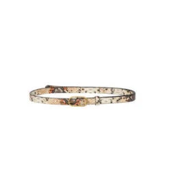 Rachel ComeyLeather Claud Belt - Snake Print