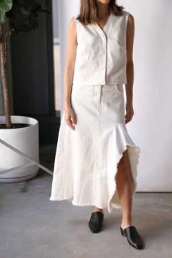 Rachel ComeyFrunci Skirt - White -AGOLDE Shop Rachel Comey Frunci Skirt in White 20230420085218 2