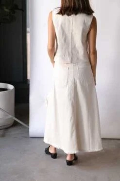 Rachel ComeyFrunci Skirt - White -AGOLDE Shop Rachel Comey Frunci Skirt in White 20230420085219