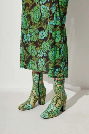 Rachel ComeySaco Boot - Green Floral 3 Rachel ComeySaco Boot - Green Floral