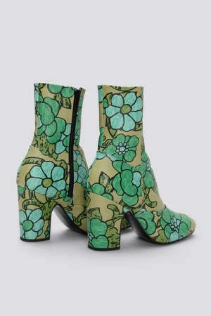 Rachel ComeySaco Boot - Green Floral 7 Rachel ComeySaco Boot - Green Floral - Image 5