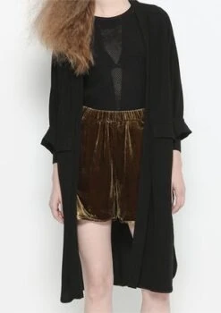 BERENIKSilk Velvet Shorts - Gold -AGOLDE Shop SHORTS SILK VELVET gold 20180924184022 2