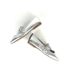 The Mix Shoes & AccessoriesSilent D Bow Flat - Silver -AGOLDE Shop Silent D Bow Flat Silver 20230801220636 1