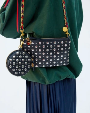 Clare V.Stud Wallet Clutch - Black 5 Clare V.Stud Wallet Clutch - Black - Image 3