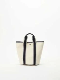 Rue De VerneuilSmall Cruise Bucket Bag - White/Navy/Beige/Navy -AGOLDE Shop Small Cruise Bucket 20230419010455 1
