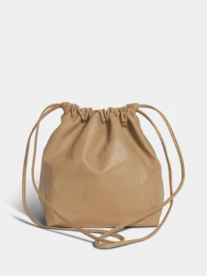 Modern WeavingSquare Gathered Bucket - Camel 3 Modern WeavingSquare Gathered Bucket - Camel