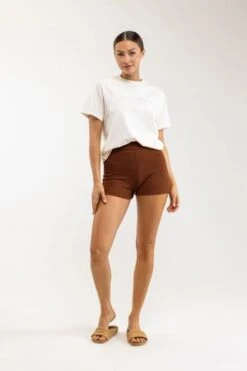 RhythmSuki Knit Short - Coconut Shell