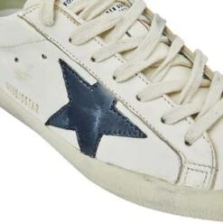 Golden GooseSuper Star Nappa Leather Sneakers - Beige/Night Blue -AGOLDE Shop Super Star Nappa Leather Beige Night Blue 20230922071223