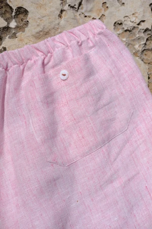 DATURATerra Linen Calobra Shorts - Terra Pink 5 DATURATerra Linen Calobra Shorts - Terra Pink - Image 3