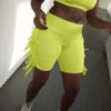 Grön KulleThe Active Fringe Short - Lime -AGOLDE Shop The Active Fringe Short Lime 20230503190949