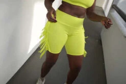 Grön KulleThe Active Fringe Short - Lime