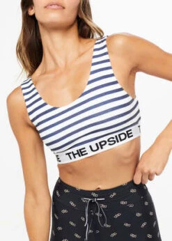 The UpsideFrancisco Ariella Bra - Navy/White -AGOLDE Shop The Upside Francisco Ariella Bra Navy White 20231007235555