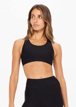 The UpsideMatte Tech Georgia Bra - Black